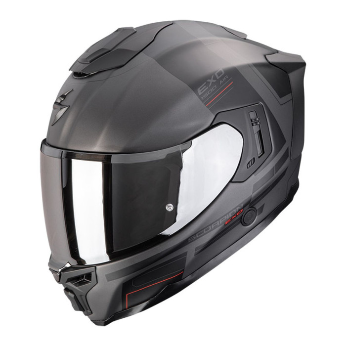 Casco Integrale Scorpion Exo-1500 Air Dual Argento Opaco Nero R