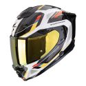 Casco Integrale Scorpion Exo-1500 Air Sleek Bianco Blu Giallo