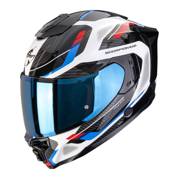 Casco Integrale Scorpion Exo-1500 Air Sleek Bianco Rosso
