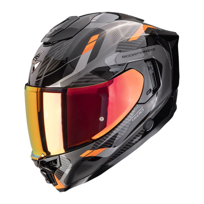 Casco Integrale Scorpion Exo-1500 Air Sleek Nero Arancione