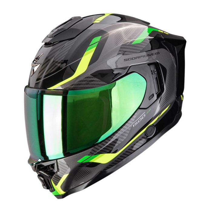 Casco Integrale Scorpion Exo-1500 Air Sleek Nero Verde