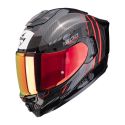 Casco Integrale Scorpion Exo-1500 Carbon Air Zity Nero Rosso