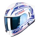 Casco Integrale Scorpion Exo-530 Air Slope Bianco Blu Rosso