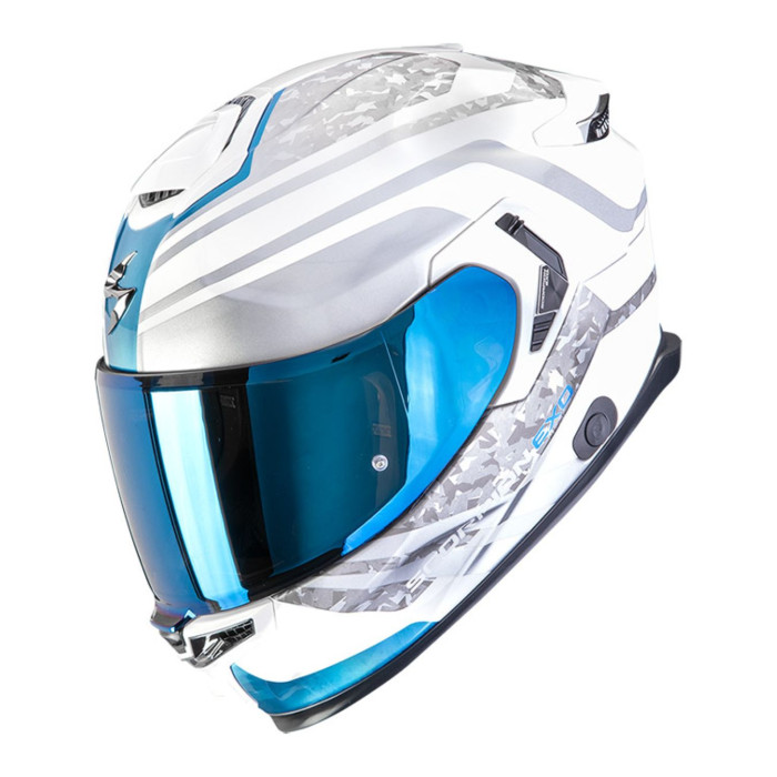 Casco Integrale Scorpion Exo-gt Sp Air Arten Bianco Blu
