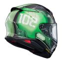 Casco Integrale ShoeiNxr2 Ms-06c-6 Zaku II TC4 Verde Nero