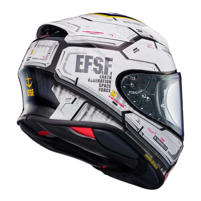 Casco Integrale ShoeiNxr2 Rx-78 Gundam TC10 Bianco Blu Rosso