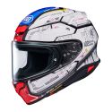 Casco Integrale ShoeiNxr2 Rx-78 Gundam TC10 Bianco Blu Rosso