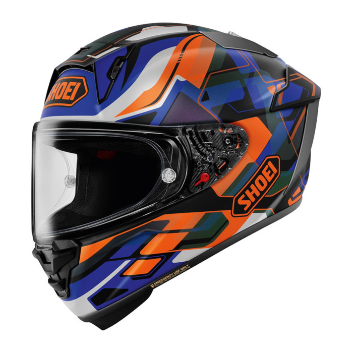 Casco Integrale ShoeiX-spr Pro Valion TC8 Blu Arancio