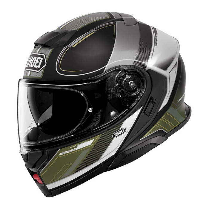 Casco Modulare ShoeiNeotec 3 Sharpen TC11 Nero Grigio Verde