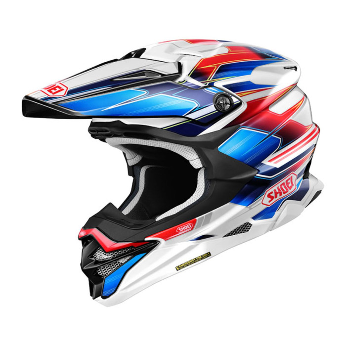 Casco ShoeiVfx-wr 06 Sparkle TC10 Bianco Rosso Blu