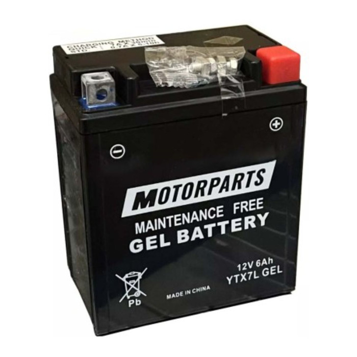 Batteria Motorparts Ytx7l Al Gel Senza Manutenzione - Pronta All´uso