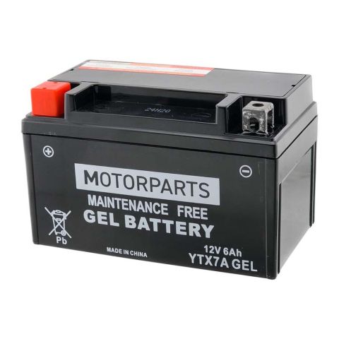 Batteria Motorparts Ytx7a Al Gel Senza Manutenzione - Pronta All´uso