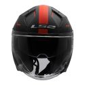 Casco Jet Ls2 Of603 Infinity II Veyron 06 Black Grey Red
