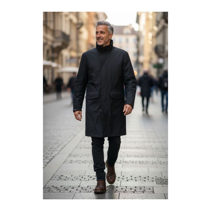 7/8 Ixs Veste de ville laminée et imperméable noire