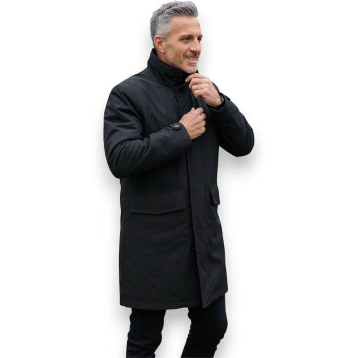 7/8 Ixs Veste de ville laminée et imperméable noire