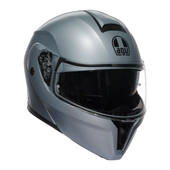 Casco Agv Streetmodular E06 Matt Silver
