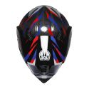 Casco Agv Ax9 E2206 Steppa Carbon/red/blue
