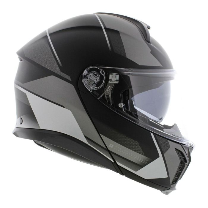 Casco Agv Tourmodular E2206 Multi Perception Matt Black/silver