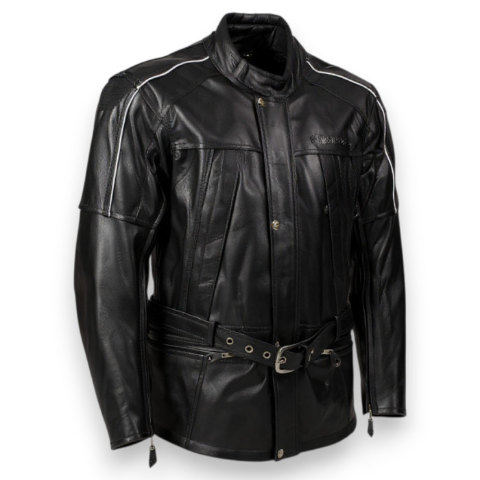 Fender Jofama Leather Jacke aus Leder im britischen Stil Cinta und wasserdicht schwarz