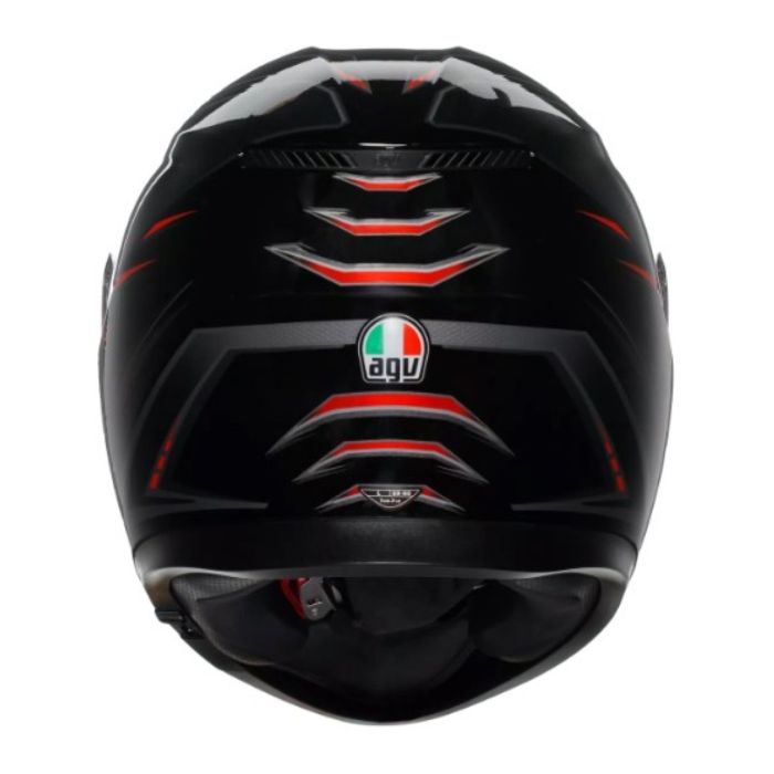 Casco Integrale Agv K3 E2206 Mplk Syth Black/red
