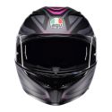 Casco Integrale Agv K3 E2206 Mplk Syth Matt Black/pink
