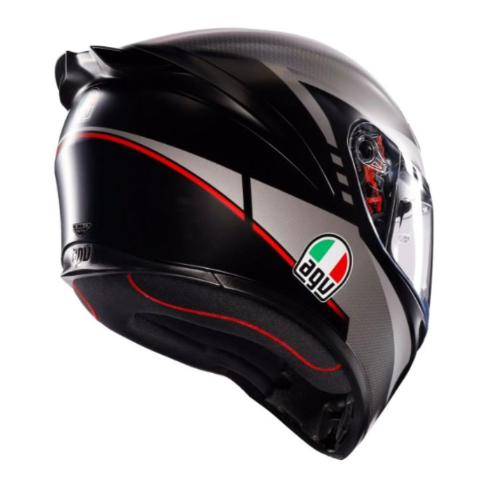 Casco Integrale Agv K1 S E2206 Graphic Lap Matt Black/grey/