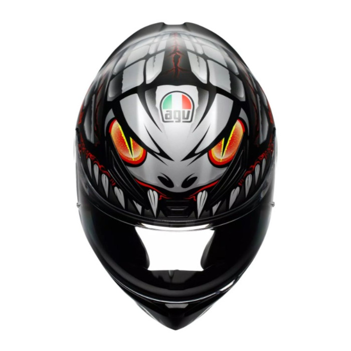 Casco Integrale Agv K1 S E2206 Graphic Lyzard Matt Black/gr
