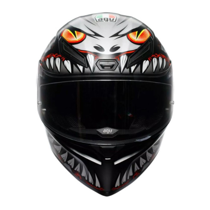 Casco Integrale Agv K1 S E2206 Graphic Lyzard Matt Black/gr