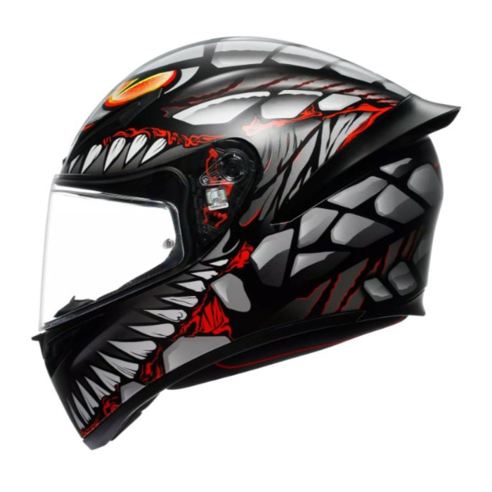 Casco Integrale Agv K1 S E2206 Graphic Lyzard Matt Black/gr