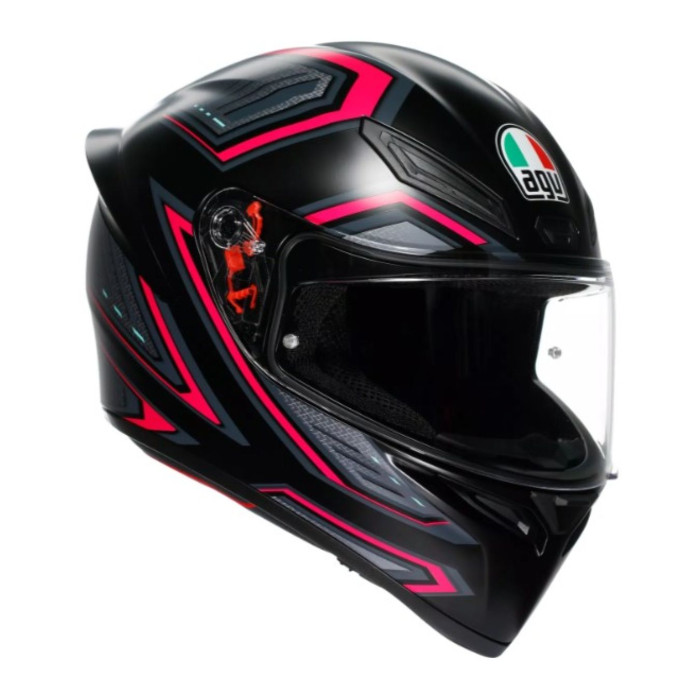 Casco Integrale Agv K1 S E2206 Graphic Sling Matt Black/pink