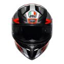 Casco Integrale Agv K1 S E2206 Graphic Fastlap Black/grey/r