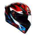 Casco Integrale Agv K1 S E2206 Graphic Fastlap Black/red/bl
