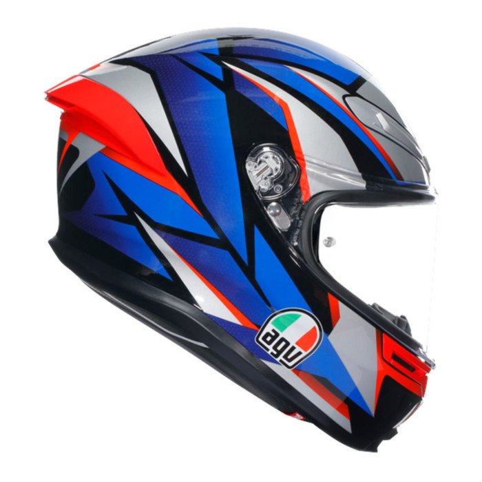 Casco Integrale Agv K6 S E2206 Mplk Graphic Slashcut Black/blue/