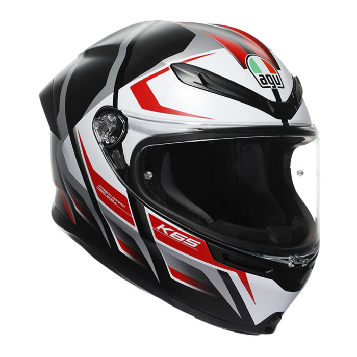 Casco Integrale Agv K6 S E2206 Mplk Graphic Karve Matt Black/whi
