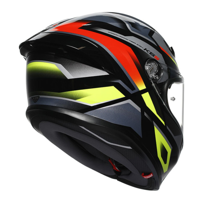 Casco Integrale Agv K6 S E2206 Mplk Graphic Erazer Black/red/yel