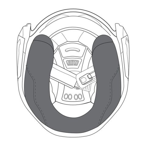 Agv Guanciali K5 Jet Evo Grey