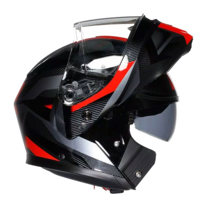 Casco Agv Streetmodular Ledro E2206 Mplk Black/red