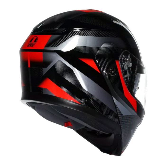 Casco Agv Streetmodular Ledro E2206 Mplk Black/red