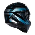 Casco Agv Streetmodular Ledro E2206 Mplk Matt Black/powder Bl