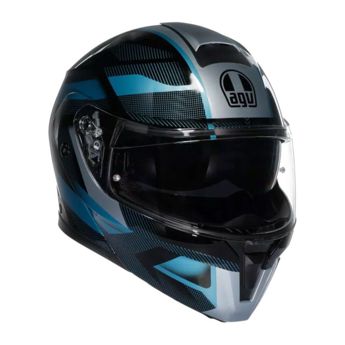 Casco Agv Streetmodular Ledro E2206 Mplk Matt Black/powder Bl