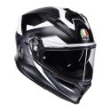 Casco Integrale Agv K7 In Fibra E2206 Glimpse Matt Black/white