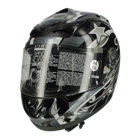 Casco Integrale Fm W10 Nero Fantasia