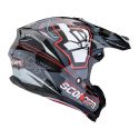 Casco Off Road Scorpion Vx-16 Evo Air Rok Nero Grigio Rosso