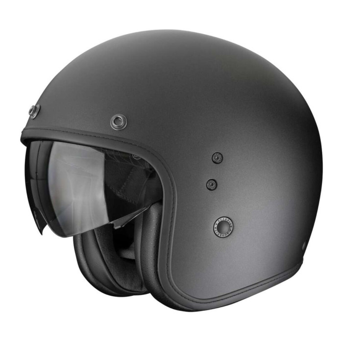 Casco Jet Scorpion Belfast Evo Nero Perla Opaco