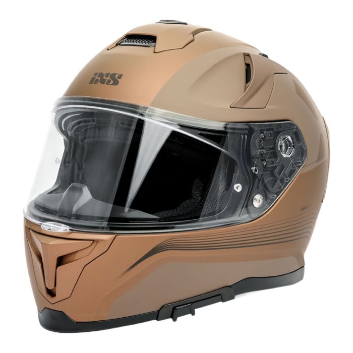Casco Integrale Ixs Rapid 1.1 Marrone Opaco-grigio