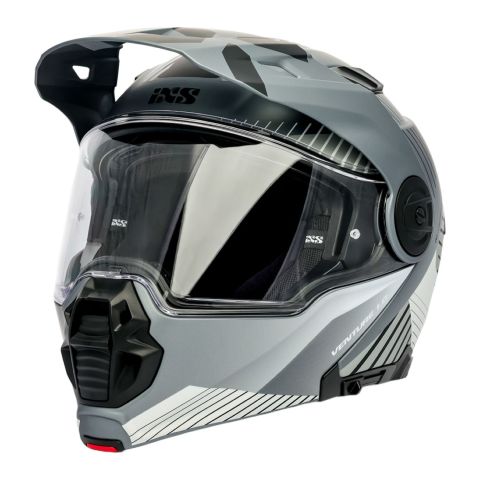 Casco Modulare Ixs Venture 1.0 Nero Opaco-grigio Sc