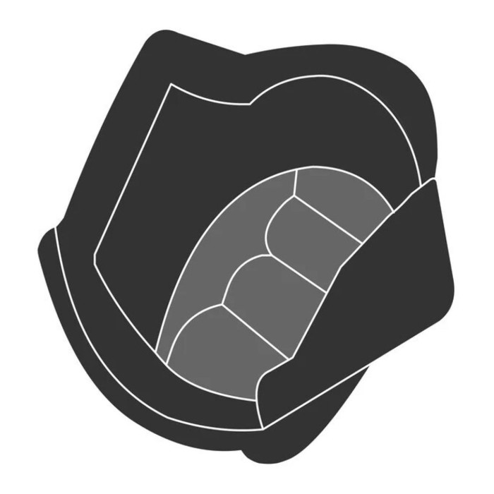 Interno Con Guanciali Per Casco Tucano Urbano El'fresh 6.0 Blu