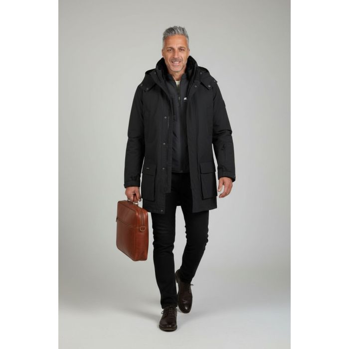Parka Uomo 7/8 Overside Shire 060154 Nero