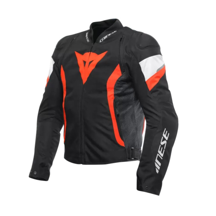 Giacca Moto Dainese Avro 5 Tex Jacket Black/red-fluo/white