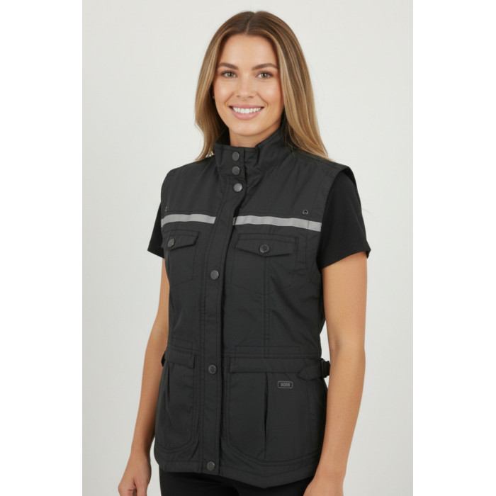 Gilet Donna Estivo Sfiancato Ixs Dalia Nero